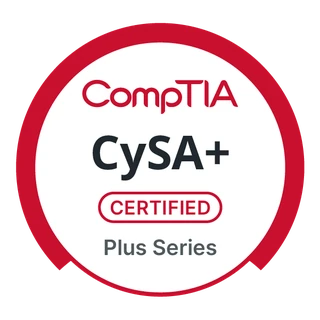 CompTIA CySA+ certification badge